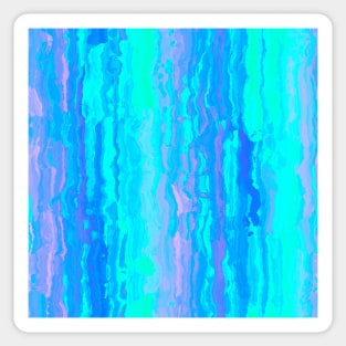 Blue Abstract Pattern Sticker